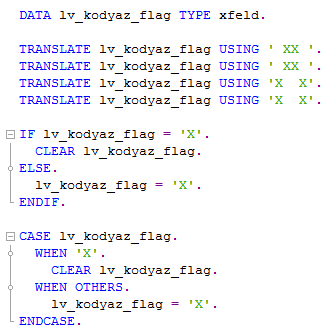 first check variable is initial or not and then set the opposite value