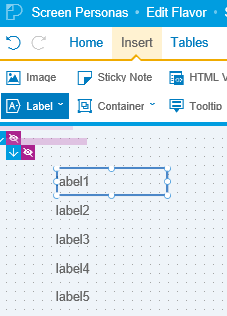 label controls on flavor editor for dynamic URL creation