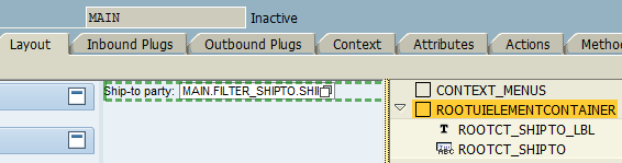 SAP Web Dynpro Main View layout