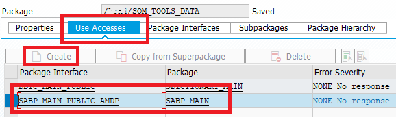 Missing use access for usage of INTF IF_AMDP_MARKER_HDB