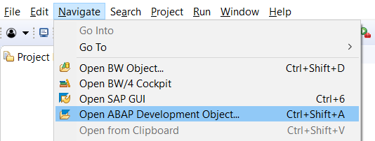 Open ABAP Development Object