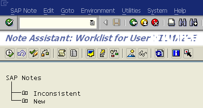 OSS Note Assistant for SAP Notes