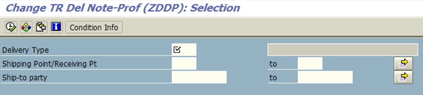 filter output condition records for access sequence