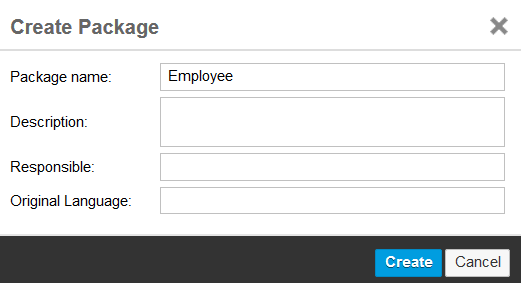 package properties name and schema