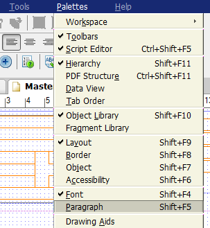 set font and paragraph properties on SAP Adobe Form Builder