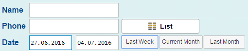 SAP Personas Javascript code for last week start and end dates