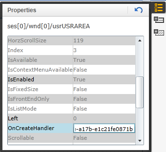 SAP Personas script button to run with onCreateHandler event
