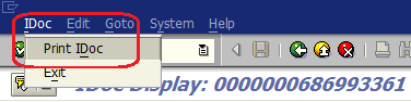 WE02 Print IDoc menu option to export as spreadsheet