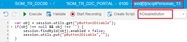 read parameters in SAP Personas script