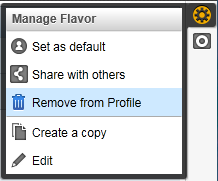 delete Personas flavor from profile