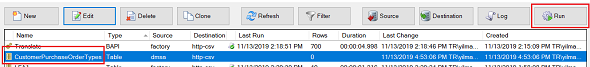 run extraction to read data from SAP system