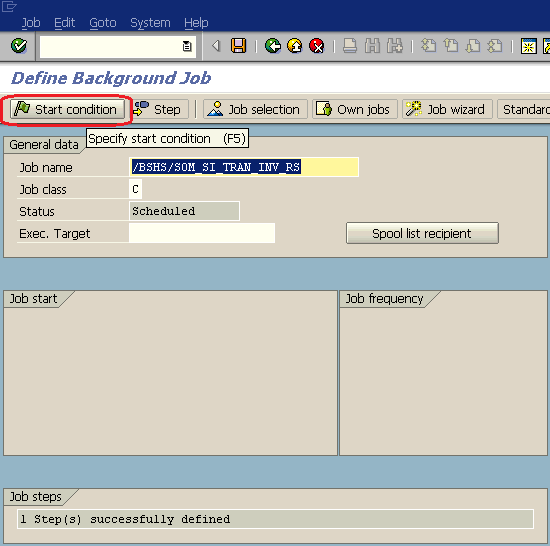 Create Scheduled Job using SAP SM36 Transaction