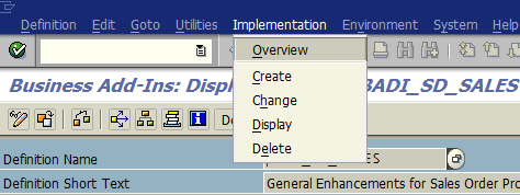 SAP BAdI implementations for ABAP code