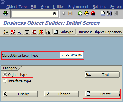 SWO1 transaction for SAP Business Object Builder