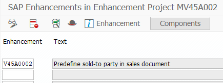 SAP Enhancements for CMOD project