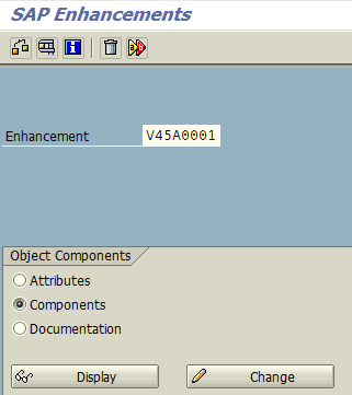 SAP enhancements list for Order Entry transaction