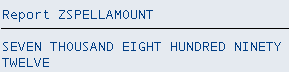 ABAP Spell Amount FM