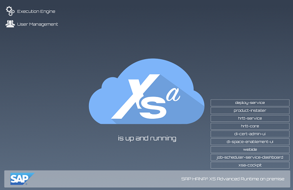 SAP HANA XS Advanced Runtime