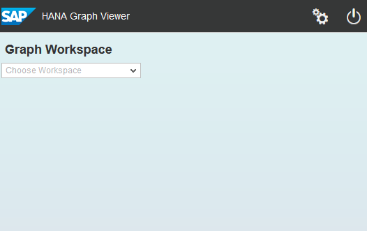 initial screen of SAP HANA Graph Viewer