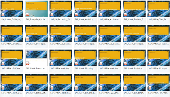 download SAP HANA reference documents