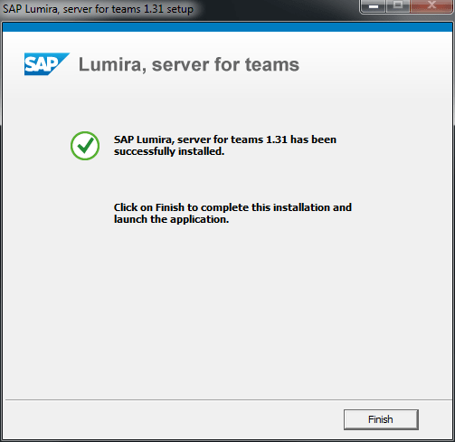 SAP Lumira Edge setup