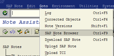 SAP Note Browser