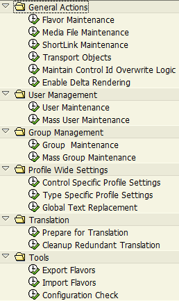 SAP Screen Personas administration transaction