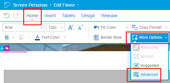 SAP Screen Personas Combo Box options