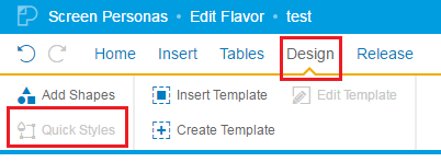 SAP Screen Personas Quick Styles