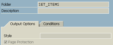 SAP Smartforms folder page protection