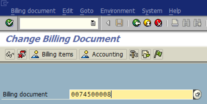 SAP invoice number to redetermine output messages