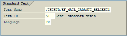 search standard text in sap transport requests