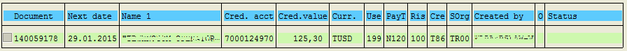 selected sales documents for credit block release with VKM3