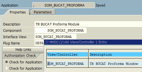 web dynpro application properties