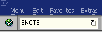 SAP SNOTE transaction to read OSS Notes