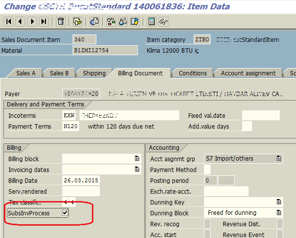 split invoice of sales order in SAP