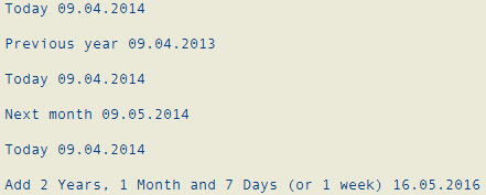 calculate date by adding to current date using ABAP function