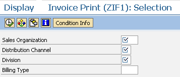 VV32 filter condition records to change output conditions