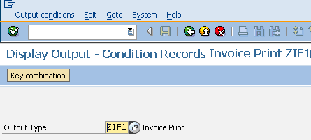 VV33 SAP transaction code for output conditions