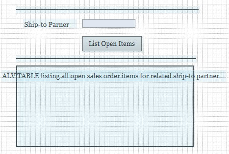 ABAP Web Dynpro application mockup