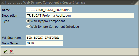 SAP WebDynpro name and description