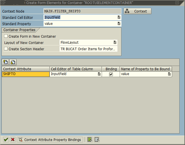 map context node to form elements in Web Dynpro