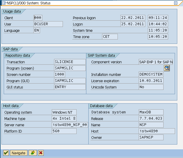 nsp-sap-development-system-status-license-key-expiration