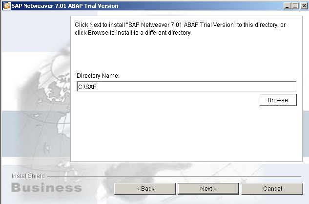 SAP Netweaver installation path