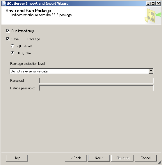 sql-server-import-task-ssis-package-save-as-file-system