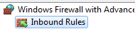 Windows Firewall inbound rules