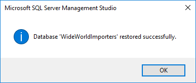 database restored on SQL Server 2016