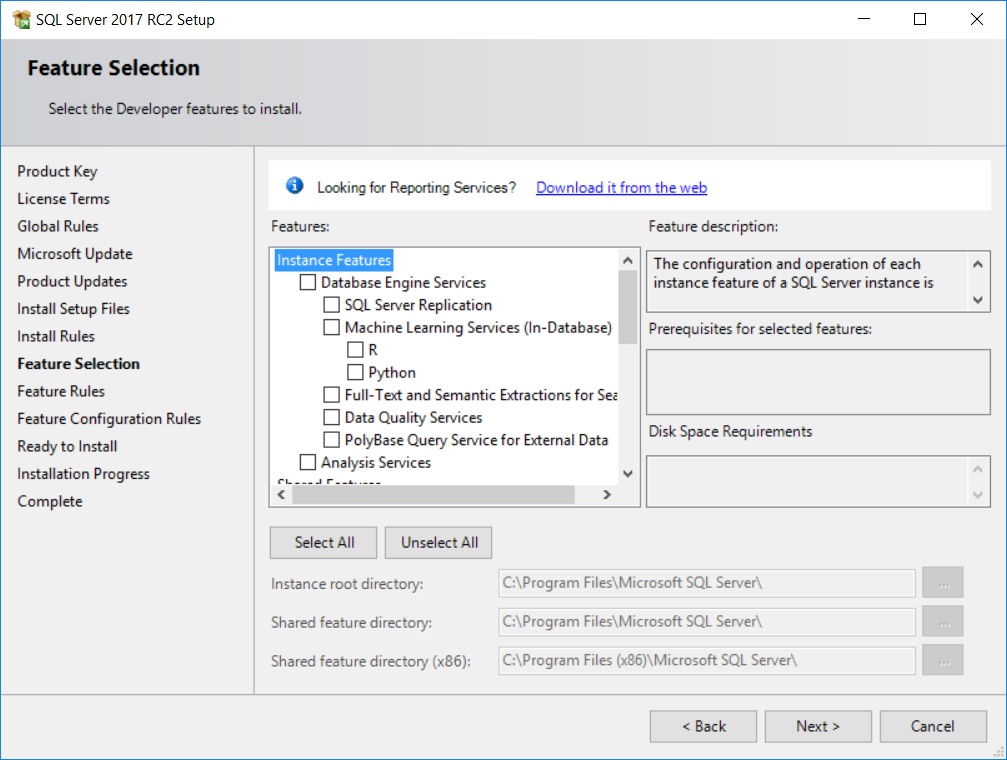 Feature selection. SQL сервер 2019. Компонент SQL Server database engine. SQL Server instance. Установка SQL Server 2019.