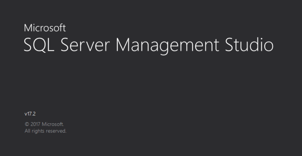 SQL Server Management Studio 17 for SQL Server 2017