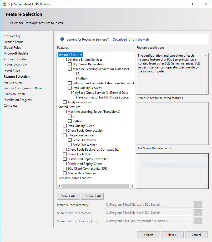 SQL Server 2019 features